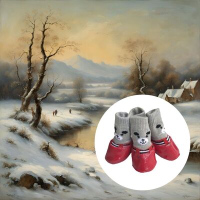 Chaussure-chien-Doggy-Socks™️Rouge