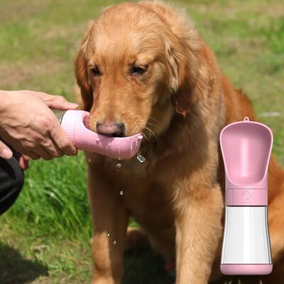 Gourde-chien-Mobile-Bucket™-Rose