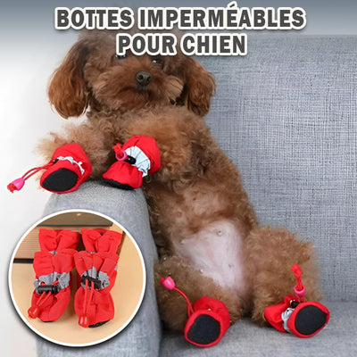 Chaussure-pour-chien-Winter-Boots™️-Rouge
