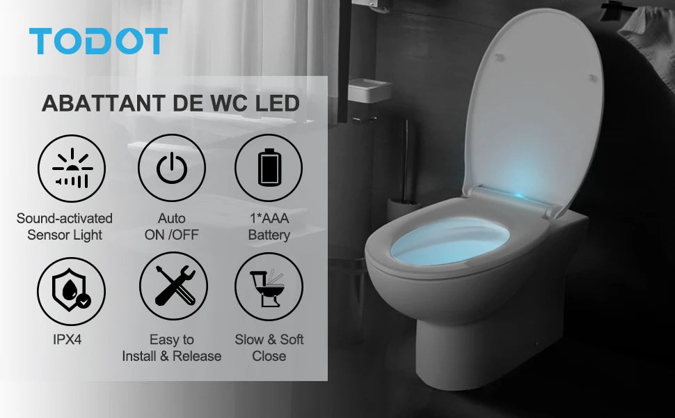 TODOT flippant toilet toilet glasses family child seat magnetic fall brake and adjustable Hip clip-on toilet seat