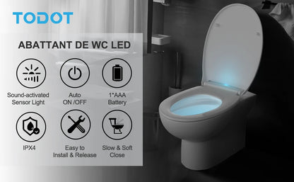 TODOT flippant toilet toilet glasses family child seat magnetic fall brake and adjustable Hip clip-on toilet seat