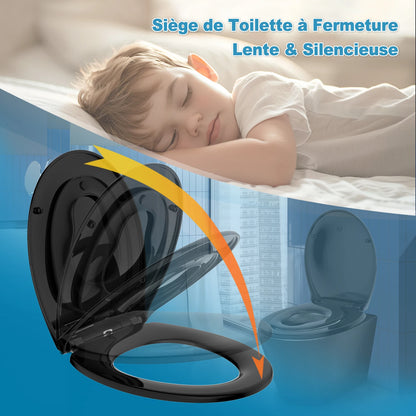 TODOT flippant toilet toilet glasses family child seat magnetic fall brake and adjustable Hip clip-on toilet seat
