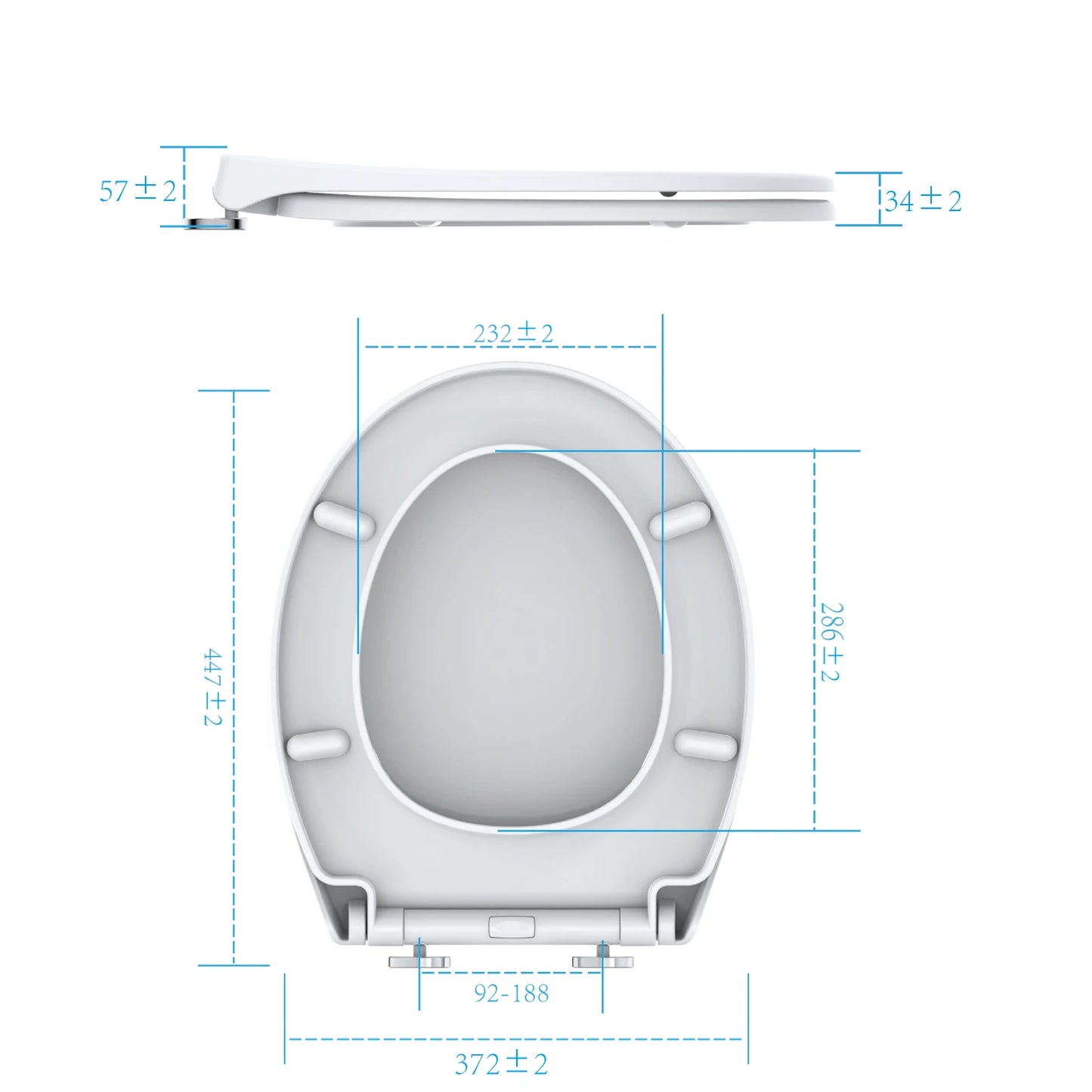 TODOT flippant toilet toilet glasses family child seat magnetic fall brake and adjustable Hip clip-on toilet seat