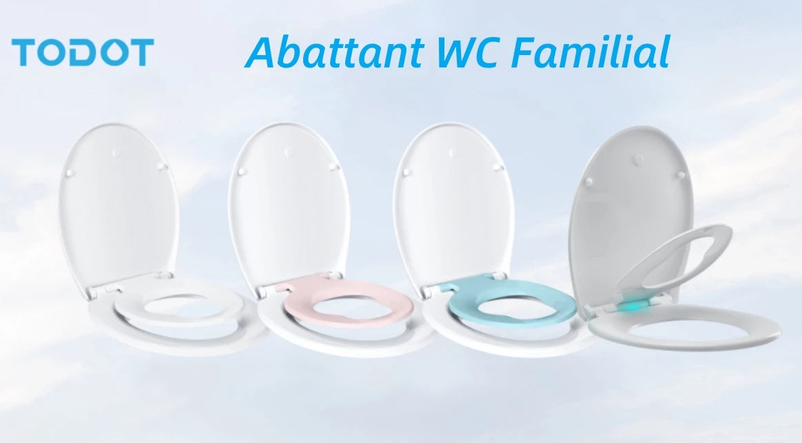 TODOT flippant toilet toilet glasses family child seat magnetic fall brake and adjustable Hip clip-on toilet seat