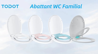 TODOT flippant toilet toilet glasses family child seat magnetic fall brake and adjustable Hip clip-on toilet seat
