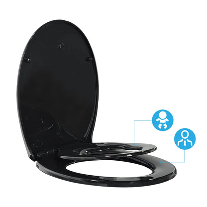 TODOT flippant toilet toilet glasses family child seat magnetic fall brake and adjustable Hip clip-on toilet seat