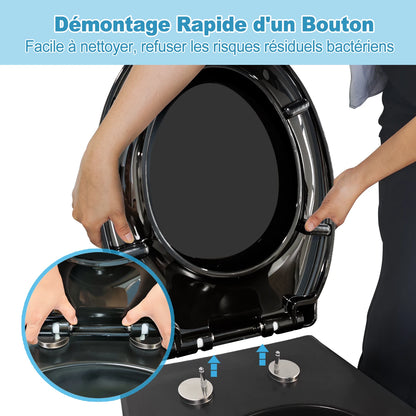 TODOT flippant toilet toilet glasses family child seat magnetic fall brake and adjustable Hip clip-on toilet seat