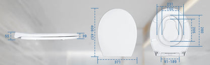 TODOT flippant toilet toilet glasses family child seat magnetic fall brake and adjustable Hip clip-on toilet seat