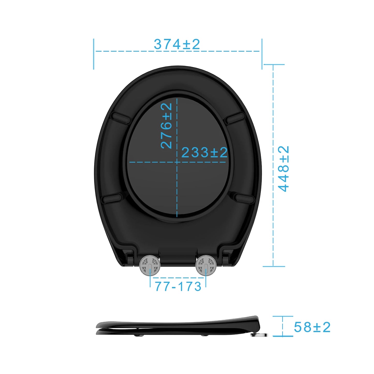 TODOT flippant toilet toilet glasses family child seat magnetic fall brake and adjustable Hip clip-on toilet seat