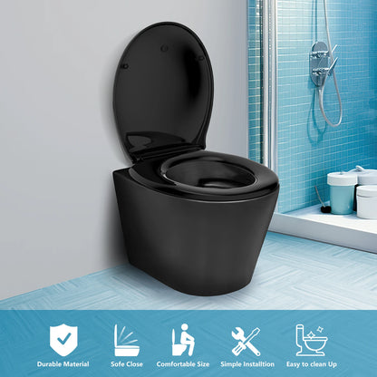 TODOT flippant toilet toilet glasses family child seat magnetic fall brake and adjustable Hip clip-on toilet seat