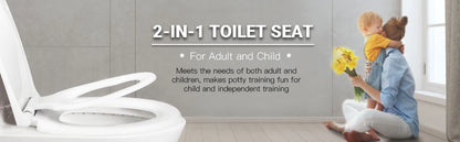 TODOT flippant toilet toilet glasses family child seat magnetic fall brake and adjustable Hip clip-on toilet seat