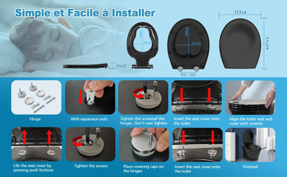 TODOT flippant toilet toilet glasses family child seat magnetic fall brake and adjustable Hip clip-on toilet seat