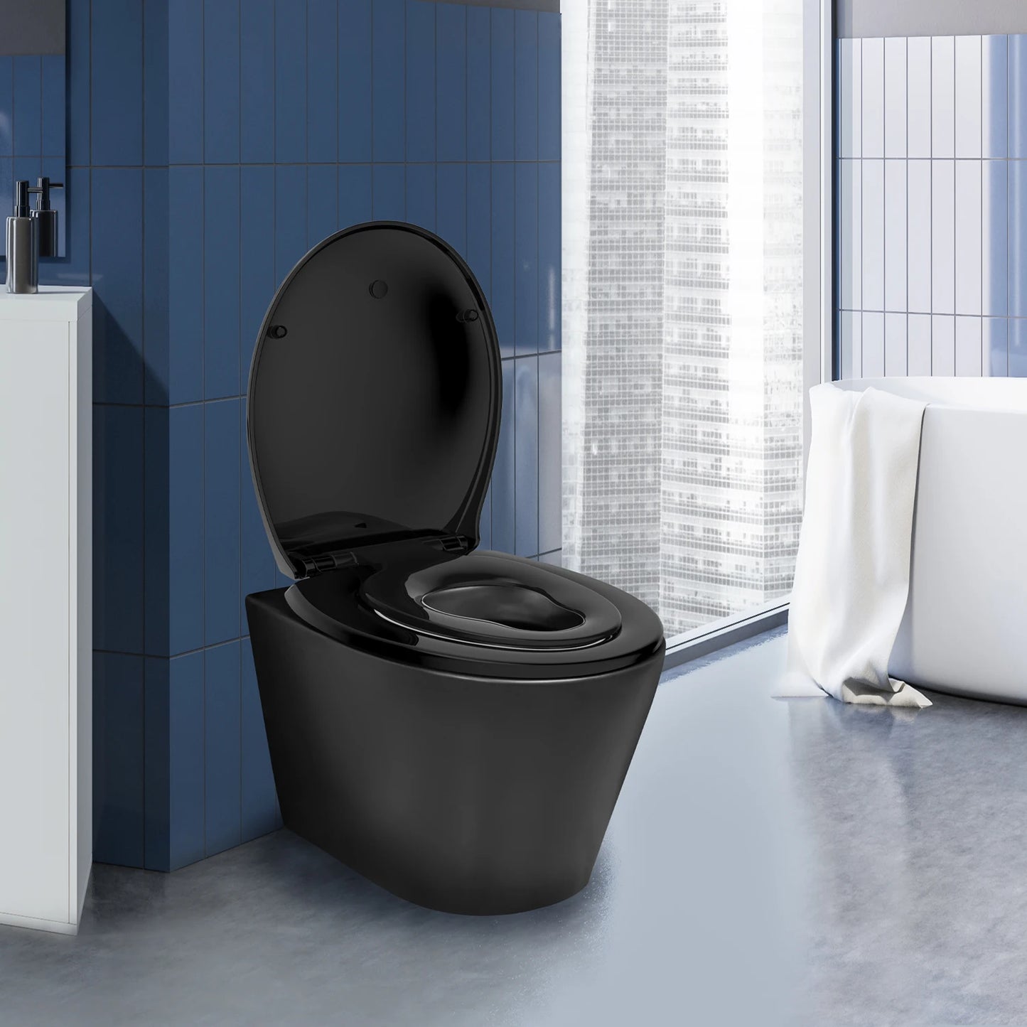 TODOT flippant toilet toilet glasses family child seat magnetic fall brake and adjustable Hip clip-on toilet seat