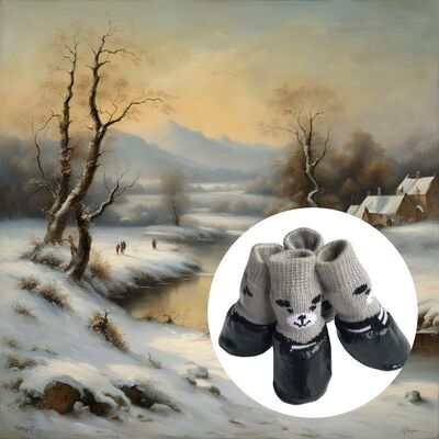 Chaussure-chien-Doggy-Socks™️-Noir