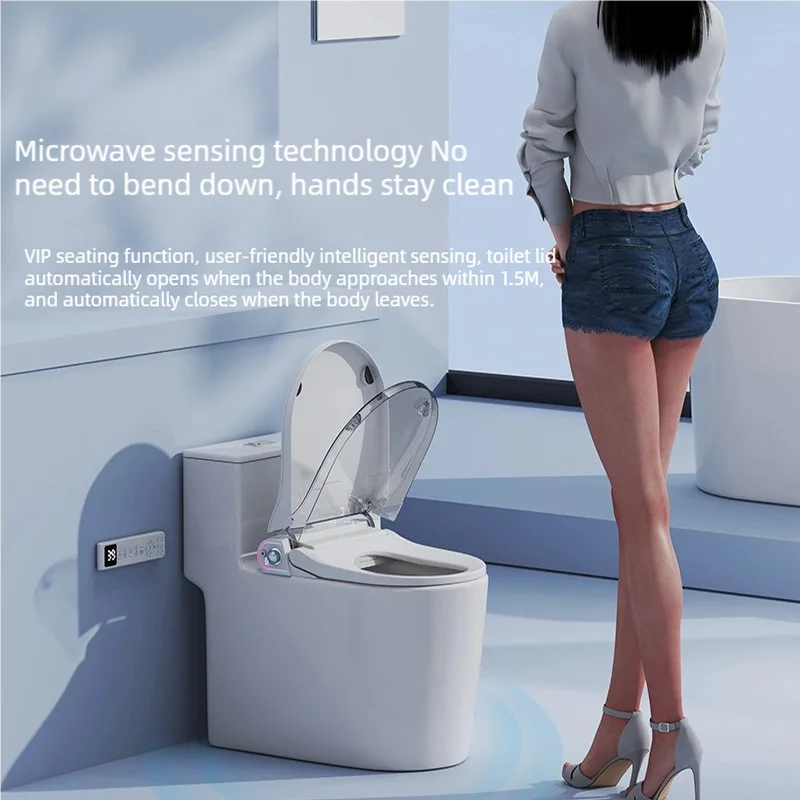 WETIPS Auto Sensing Flip Toilet Smart Female Bidet Cleaner Electric Bidet With Heating WC Digital Japones Inteligentna Deska Wc Bathroom Accessories