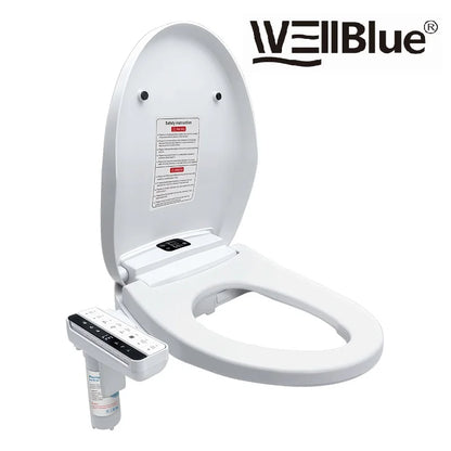 Smart Remote Control Bidet Toilet Seat Heated Bidet Lid Cover Instant Warm Water Air Dryer Feminine Wash With 2pcs Filter  ﻿