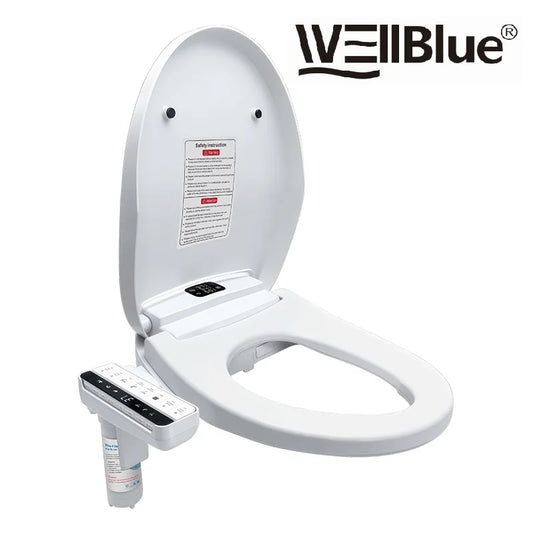 Smart Remote Control Bidet Toilet Seat Heated Bidet Lid Cover Instant Warm Water Air Dryer Feminine Wash With 2pcs Filter  ﻿