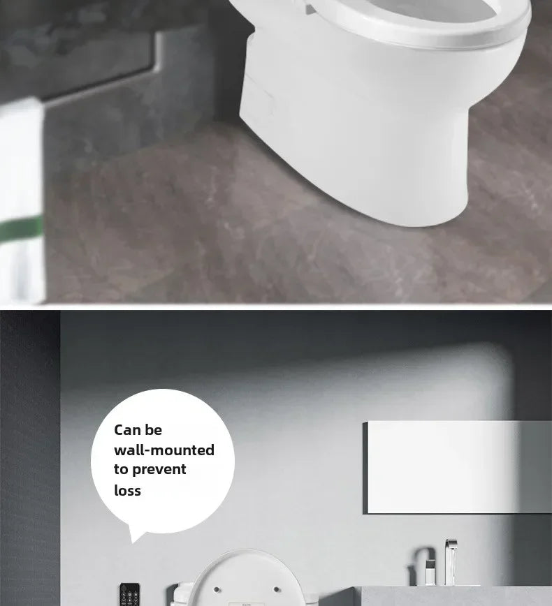 Smart Toilet Seat with Remote, Heated Seat, Air Dryer, Hygienic Wash. Includes Adjustable Water Temp & Self-Cleaning Nozzle for