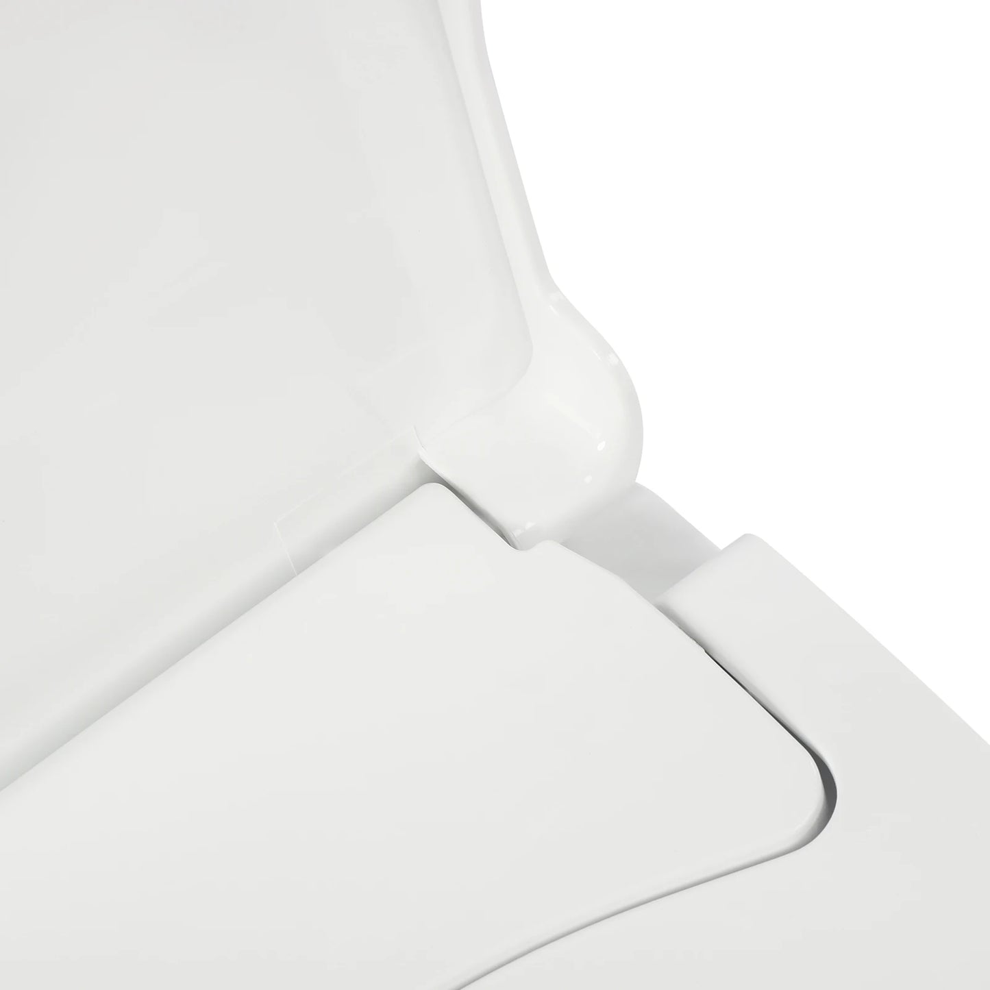 Non-Electric Bidet Toilet Seat Toilet Bidet Lid Fits Elongated Toilets, Dual Nozzle D-shaped with Cleaner Flush Hose