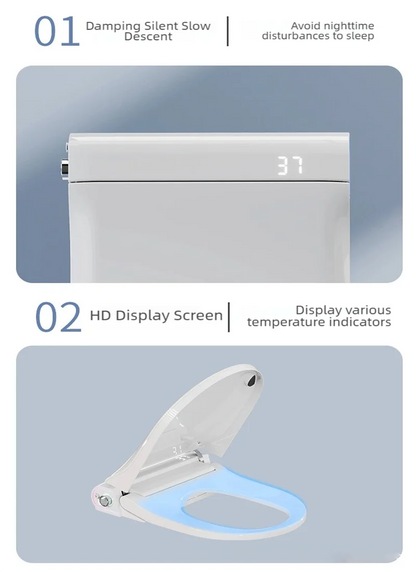 WETIPS Auto Sensing Flip Toilet Smart Female Bidet Cleaner Electric Bidet With Heating WC Digital Japones Inteligentna Deska Wc Bathroom Accessories