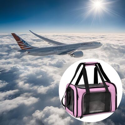 Transport-chien-Dog-In-Plane-Rose