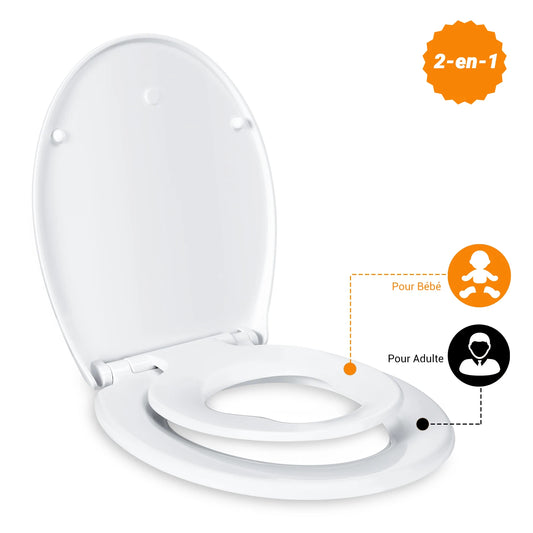 TODOT flippant toilet toilet glasses family child seat magnetic fall brake and adjustable Hip clip-on toilet seat