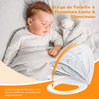 TODOT flippant toilet toilet glasses family child seat magnetic fall brake and adjustable Hip clip-on toilet seat